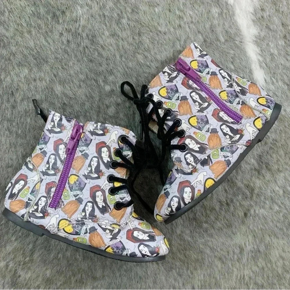 Spellbound Soles Addams Family Boots - Picture 7 of 10